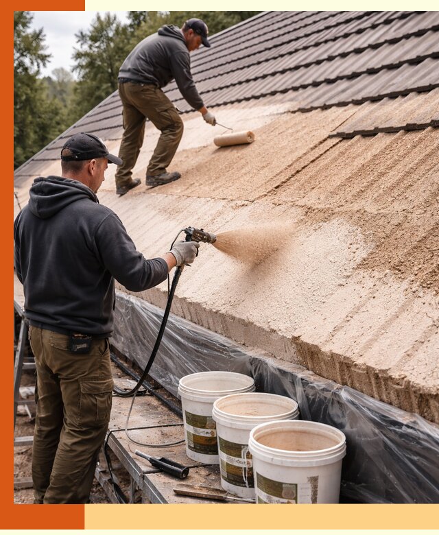 Утепление кровли жидкой пробкой в Сегеже для домов и зданий