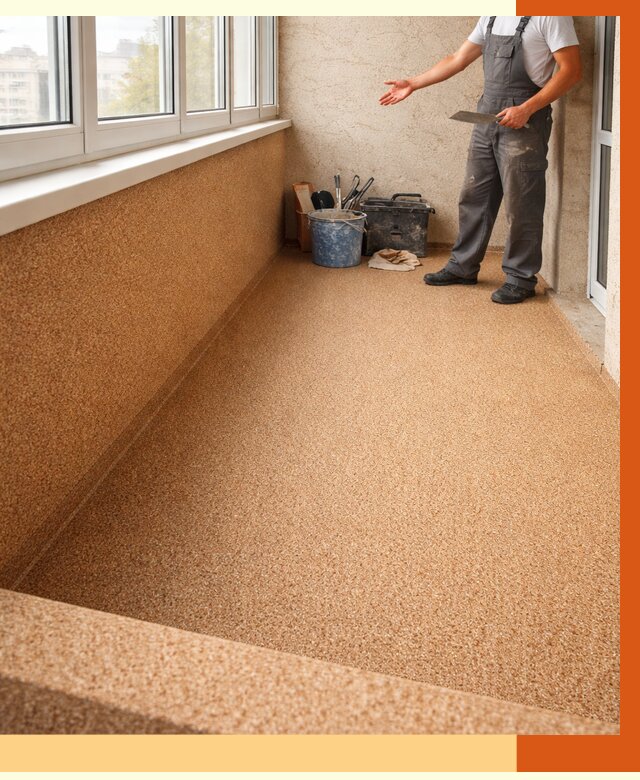 Утепление балкона жидкой пробкой в Сегеже от 3798 руб/м² под ключ | ТепломастерСгж