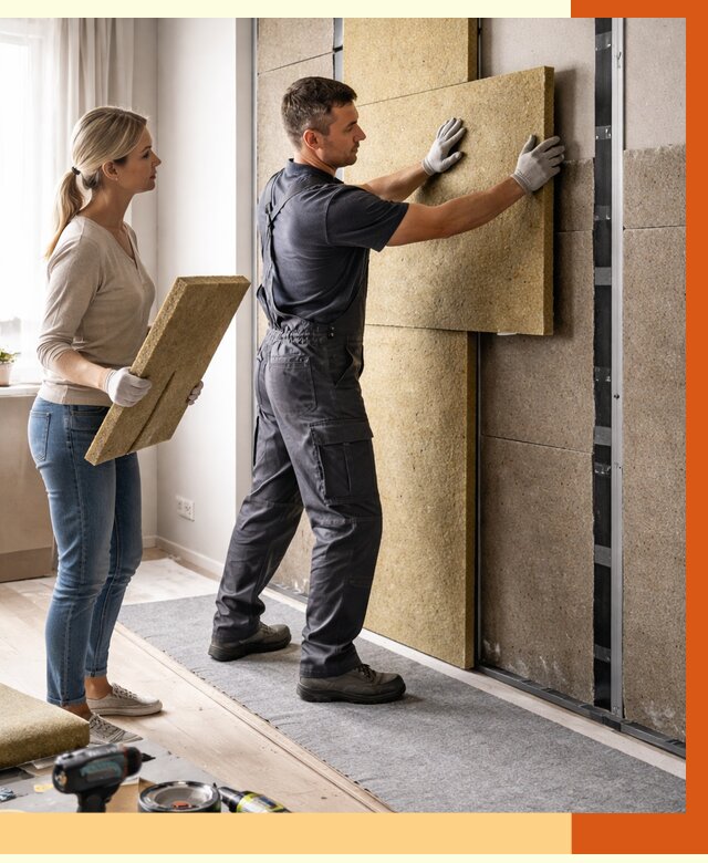 Профессиональная шумоизоляция квартиры в Сегеже от 7804 руб. за м2 | ТепломастерСгж