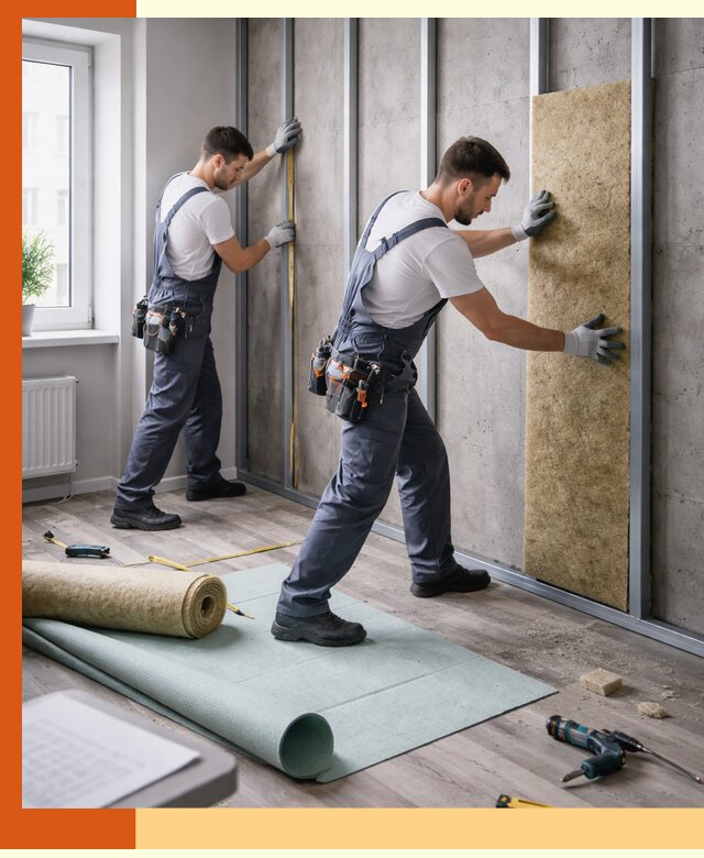 Шумоизоляция квартиры под ключ в Сегеже — профессионально и гарантированно