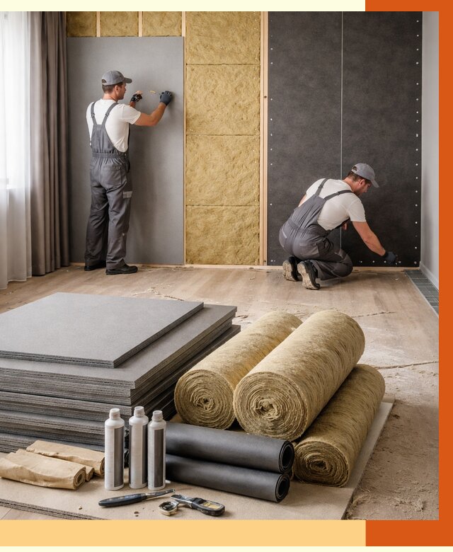 Шумоизоляция дома в Сегеже от 4682 руб/м2 — комплексная звукоизоляция под ключ | ТепломастерСгж