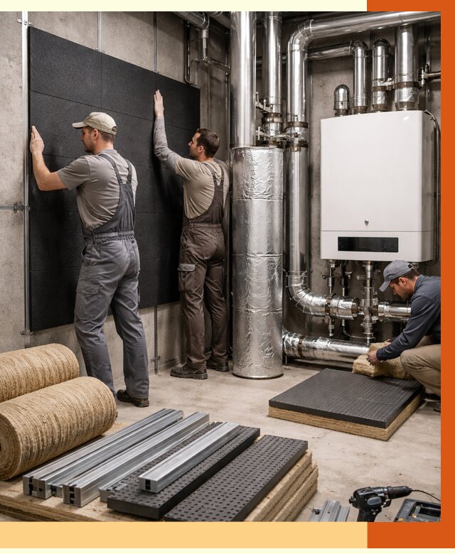 Шумоизоляция котельной в Сегеже от 6763 руб. под ключ | Профессиональная звукоизоляция — ТепломастерСгж