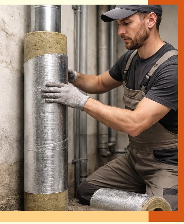 Шумоизоляция труб в Сегеже от 1249 руб. — шумоподавление и звукоизоляция труб | ТепломастерСгж