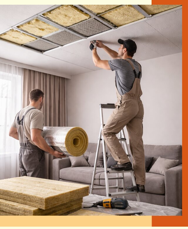 Шумоизоляция потолка в Сегеже от 2341 руб. под ключ | Профессионально — ТепломастерСгж