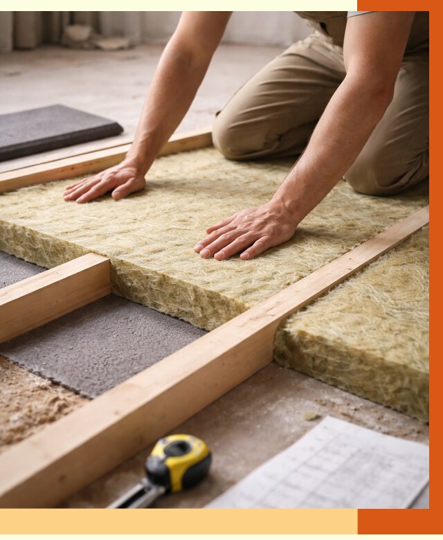 Шумоизоляция пола в Сегеже от 1301 руб./м² — профессиональная звукоизоляция | ТепломастерСгж