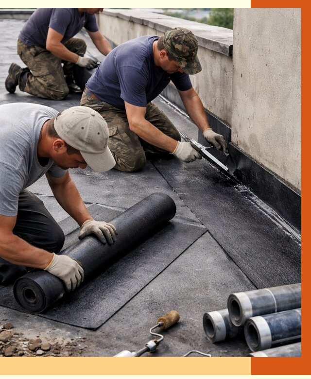 Гидроизоляция кровли в Сегеже от 4682 руб. — профессиональная гидроизоляция крыши | ТепломастерСгж