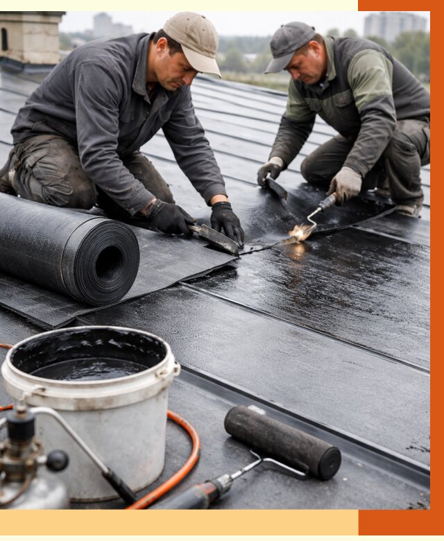 Гидроизоляция фальцевой кровли в Сегеже от 7804 руб. под ключ | ТепломастерСгж