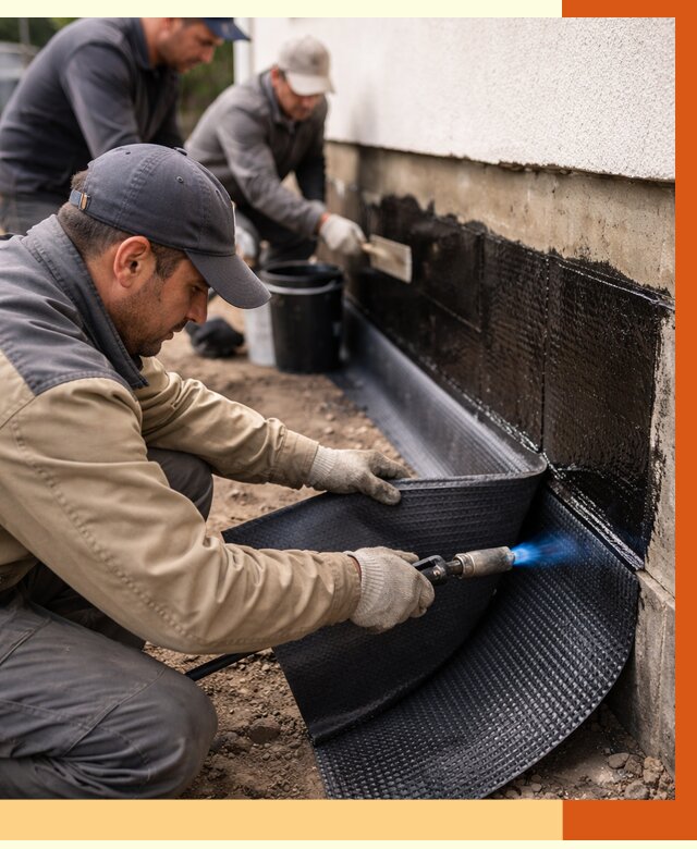 Гидроизоляция цоколя и отмостки в Сегеже от 8844 руб. — ТепломастерСгж