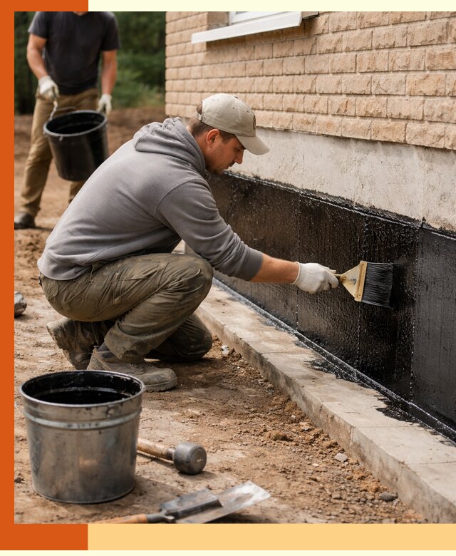 Гидроизоляция цоколя домов и зданий в Сегеже эффективными методами