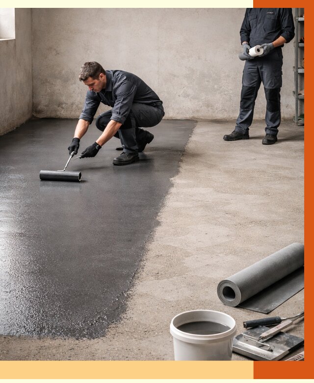 Гидроизоляция гаражного пола в Сегеже от 3642 руб./м² — ТепломастерСгж профессионально