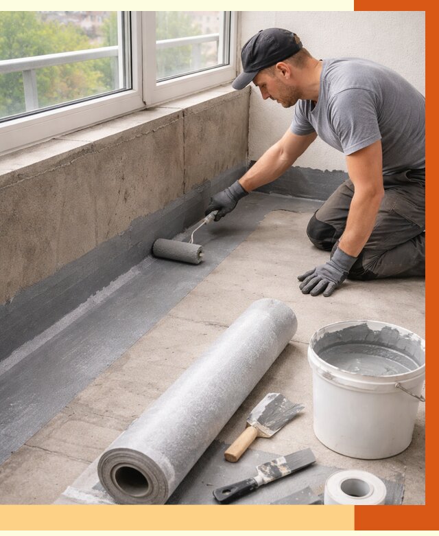 Профессиональная гидроизоляция балкона в Сегеже от 4370 руб. | ТепломастерСгж