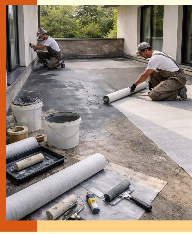 Гидроизоляция террасы в Сегеже — надежная защита от влаги и протечек