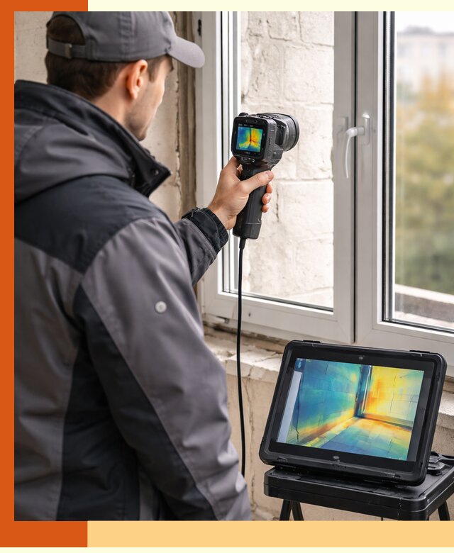Тепловизионное обследование дома в Сегеже для выявления утечек тепла