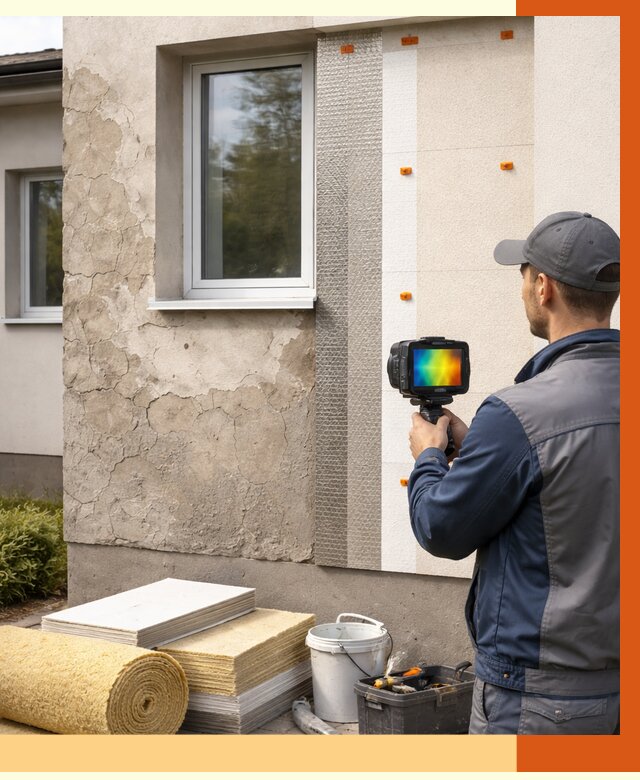 Тепловизионное обследование фасада в Сегеже от 4682 руб. под ключ | ТепломастерСгж