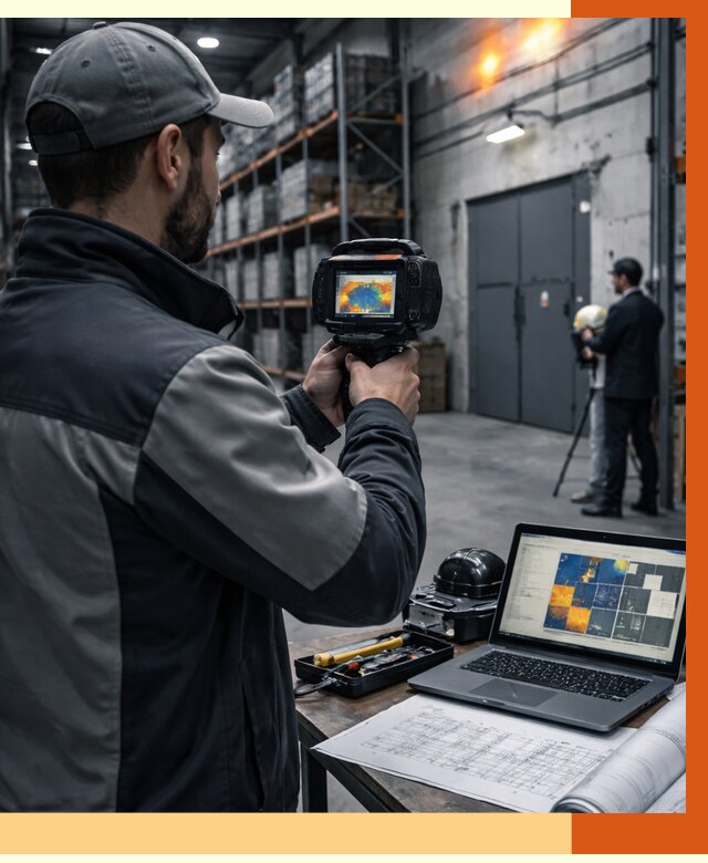 Тепловизионное обследование склада в Сегеже от 6763 руб. | ТепломастерСгж