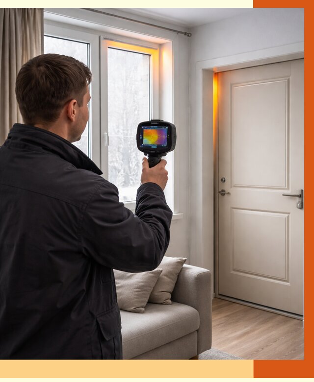 Тепловизионное обследование окон и дверей в Сегеже от 4682 руб. | ТепломастерСгж