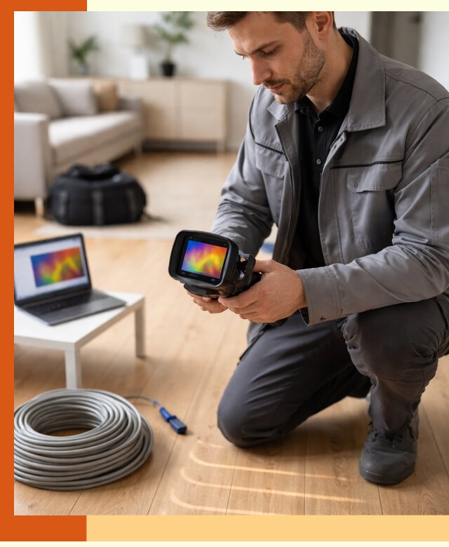 Тепловизионное обследование тёплого пола в Сегеже для точной диагностики