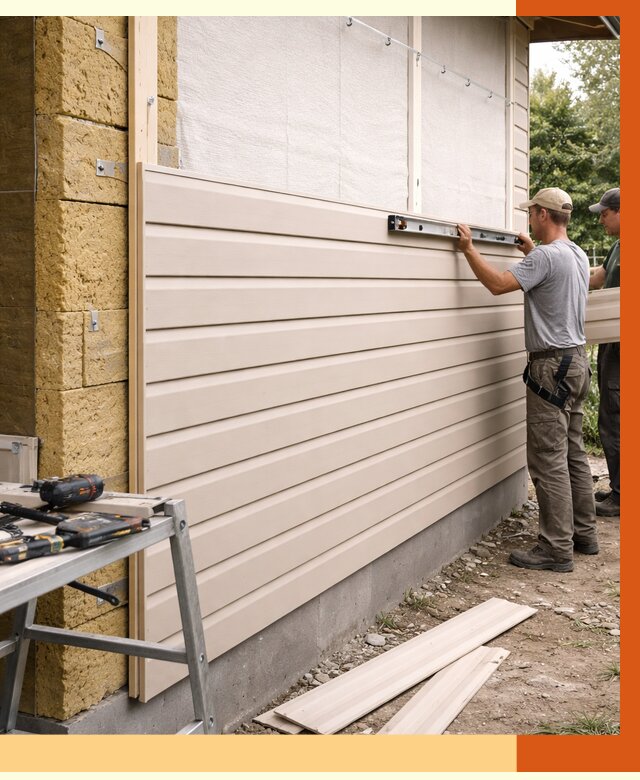 Монтаж сайдинга после утепления в Сегеже от 1925 руб. — обшивка и облицовка | ТепломастерСгж